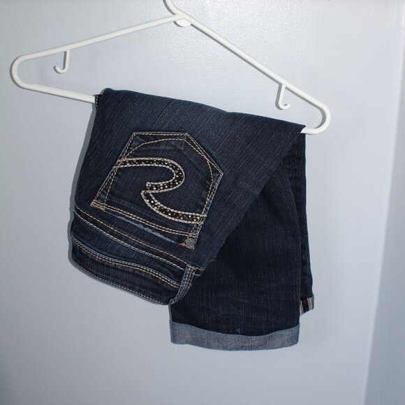 🍁5/$25🎃 Silver Lola jean capris Size W28 - Picture 1 of 5